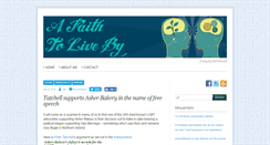 Desktop Screenshot of afaithtoliveby.com